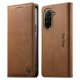 thumbnail image 1 of Funda Billetera de Cuero para [Xiaomi Redmi A5 4G], Bloqueo RFID, Tarjetas y Soporte Marrón, 1 of 5