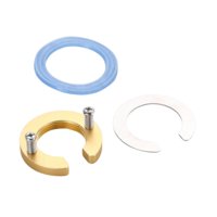 Magideal - Juego De Tuercas De Fijación Para Grifo De Cocina Tipo C, Fijador Para Grifo De Agua Fría Y Caliente, Fácil Instalación, Piezas De Repuesto Versátiles Aluminio