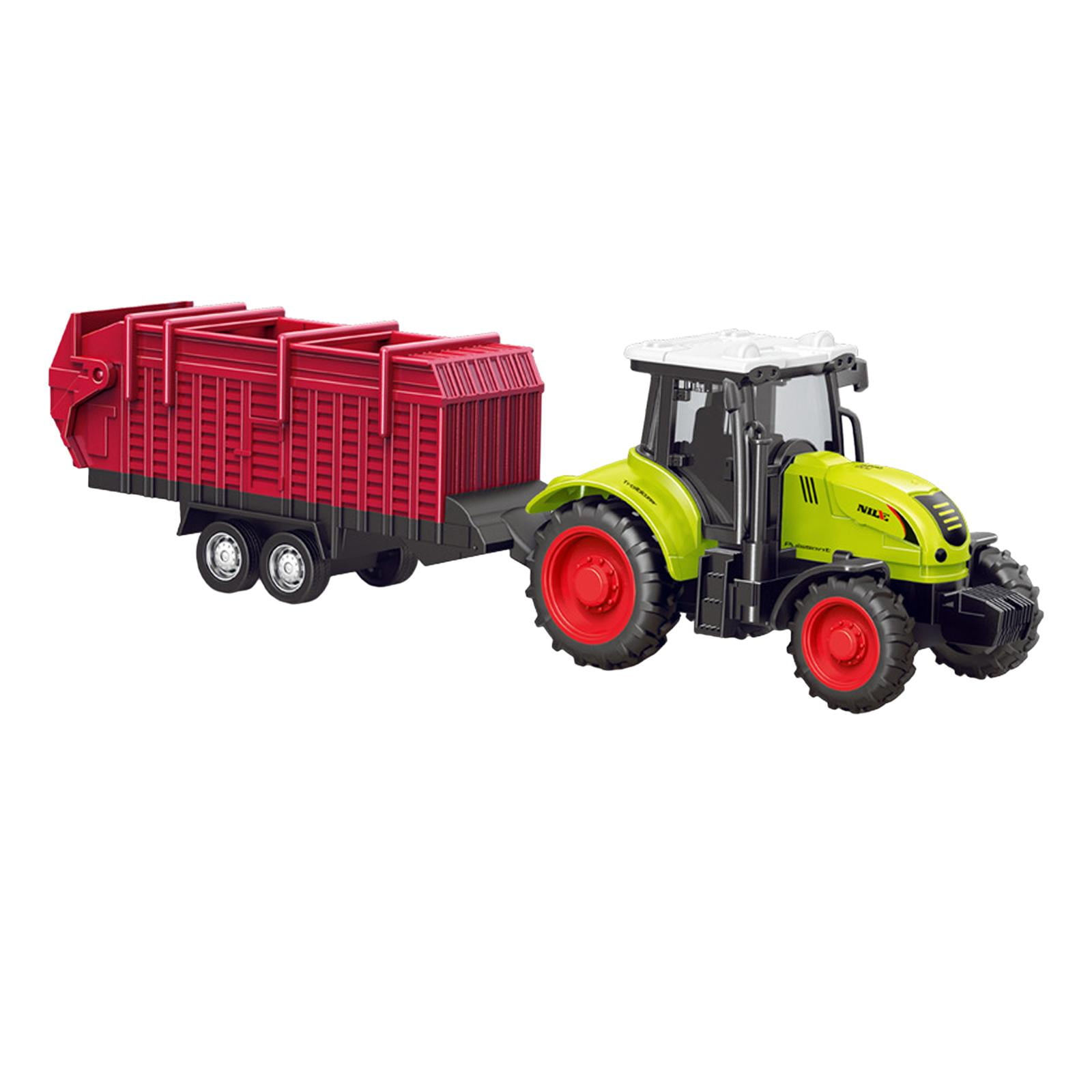 Magideal - Camión Tractor Agrícola De Juguete, Suministros Para Fiestas Accionados Por Fricción, Push And Go, Camión De Construcción Para Niños De 3 Años Y Niños Camión De Arroz