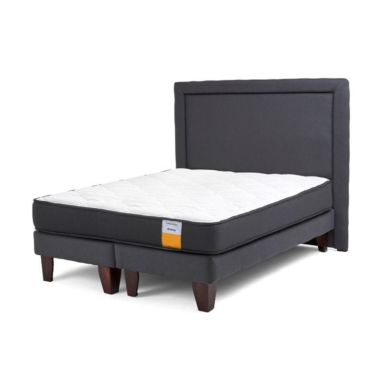 Drimkip - Cama Europea Funcional Queen + Respaldo