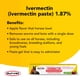 thumbnail image 4 of Pasta desparasitante Durvet Ivermectina 1,87% sabor a manzana 6,08 g, 4 of 5