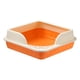 thumbnail image 2 of Caja De Arena Para Gatos Semicerrada Con Aumento, Orinal, Inodoro, Antisalpicaduras, Portátil, Naranja, 2 of 5