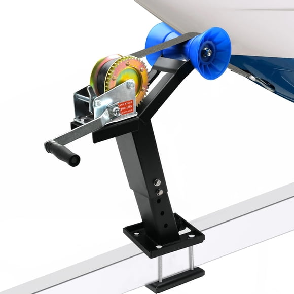 Poste de Cabrestante para Remolque de Bote DITKOK Ajustable con Cabrestante de 1200 lb