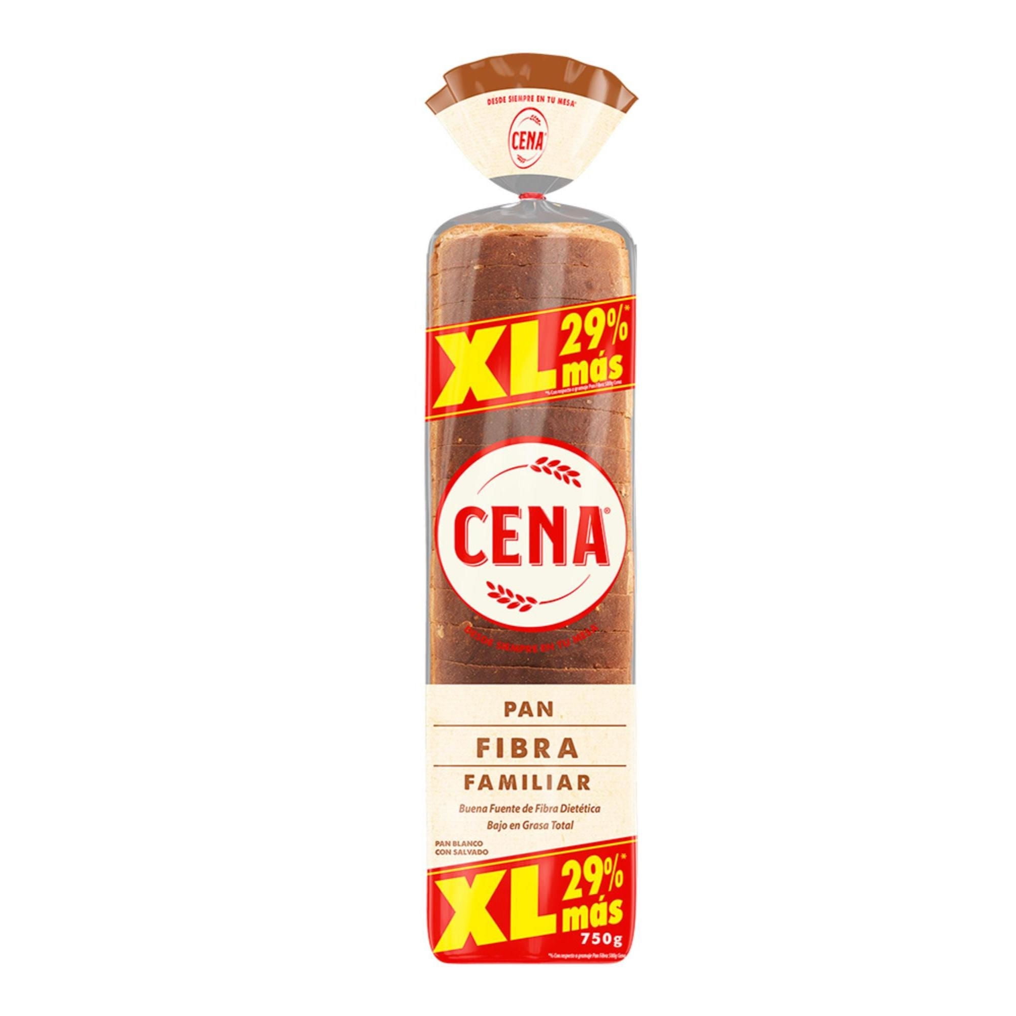 Pan De Molde Fibra Familiar Xl 750 g Cena