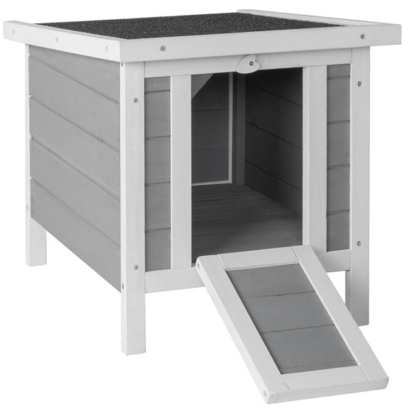 Caseta para conejos AMZOSS 42x52x44 cm impermeable con rampa