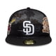 thumbnail image 1 of Jockey Gorra New Era 59Fifty San Diego Padres Aop Mesh Negro, 1 of 5