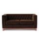 thumbnail image 3 of Sofa Roma 2 C Tela Velvet Chocolate, 3 of 6