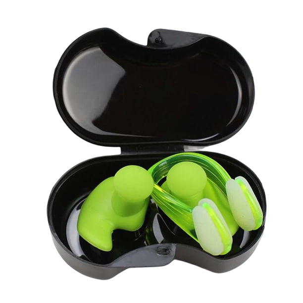 Juego De Tapones Para Los Oídos Y Pinzas Para La Nariz Para Entrenamiento, Tapones Para Los Oídos Y La Nariz, Para Adultos, Color Verde