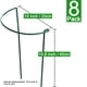thumbnail image 4 of Estacas de soporte para plantas HiGift 25 x 40 cm, metal, 8 unidades, verde, 4 of 7
