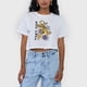 thumbnail image 3 of Polera Mujer Fun Manga Corta Crop Blanco Corona, 3 of 5