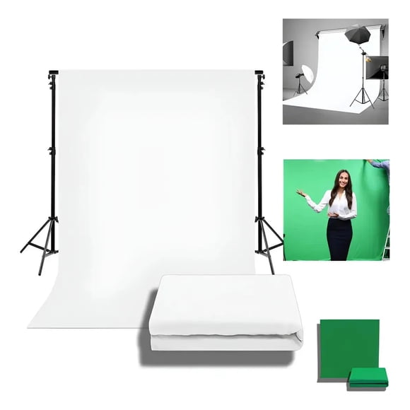Foto Video Fondo De Pantalla Verde / Blanco Profesional 3x3m