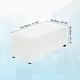 thumbnail image 2 of Funda de otomana elástica rectangular para longitud de 51"-63", X-Large, Blanco, 2 of 7