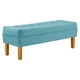thumbnail image 2 of Banqueta Wood 2c Felpa 04 Turquesa, 2 of 4