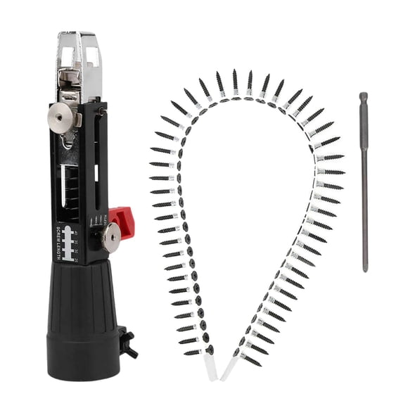 Adaptador de taladro de atornillado automático Cambio de taladro a tornillo Tornillo de punta Cadena de apriete Kit de clavos de herramientas de - B B