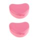 thumbnail image 4 of 2x Caja protectora para la boca Caja de retenedor ortodóntico Contenedor de almacenamiento para dentaduras postizas Rosa, 4 of 5