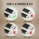 thumbnail image 5 of Cable Trenzado Reforzado Usb C A Micro Usb 1 Metro 100w Color Negro, 5 of 10