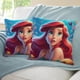 thumbnail image 3 of Ariel la Sirenita Princesa Fundas de almohada de terciopelo con tema, regalos de funda de almohada, decoración para el hogar, cojín de lanzar, regalo de cumpleaños para fans y parejas.40*40cm., 3 of 6