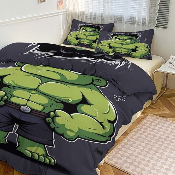 Super Hero Adventures Avengers Heroes Amigos 3 Piece Bedding Set Features Captain America, Hulk, , Bed Sheets