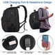 thumbnail image 3 of Mochila de viaje Z-MGKISS extra grande de 50 litros con puerto USB negra, 3 of 7