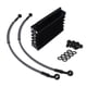 thumbnail image 1 of Enfriador de aceite para motocicleta, conjunto de radiador de aceite de aluminio universal apto para Monkey 125cc 140cc, duradero, fácil de instalar, Negro, 1 of 5