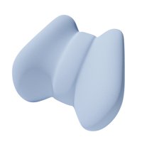 Magideal - Almohada De Soporte Lumbar De Cojín, Espuma De Memoria Suave Ergonómica, Asientos De Automóvil Resistentes Cojín De Silla De Cojín Para Niña De Avión Azul