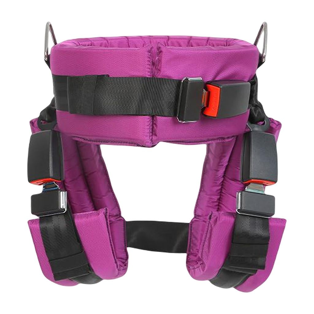 Ioensy - Nylon Bungee Trampoline Arnés Cinturón De Seguridad Protegido Para Niños Púrpura L