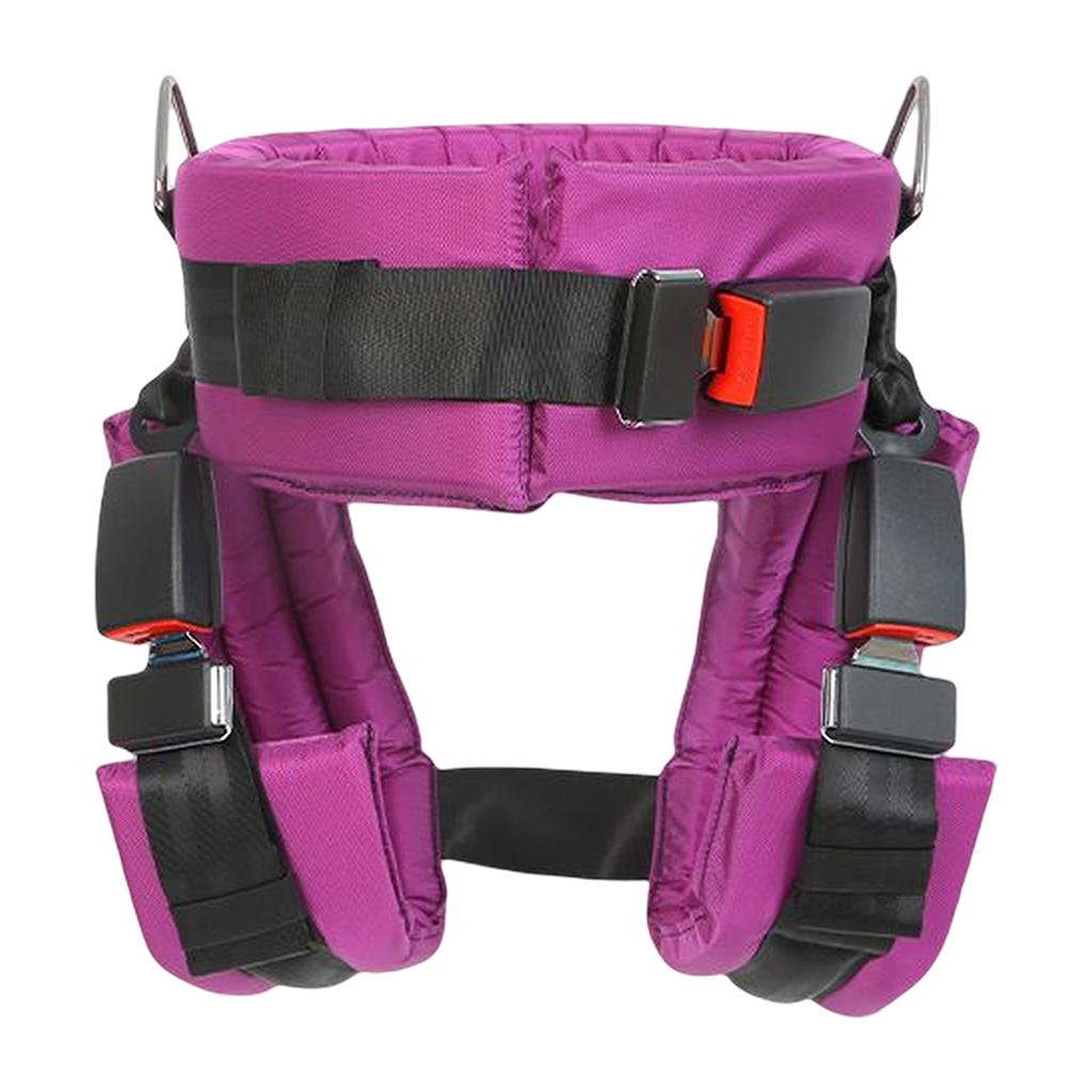 Ioensy - Nylon Bungee Trampoline Arnés Cinturón De Seguridad Protegido Para Niños Púrpura L