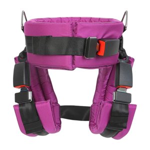 Ioensy - Nylon Bungee Trampoline Arnés Cinturón De Seguridad Protegido Para Niños Púrpura L