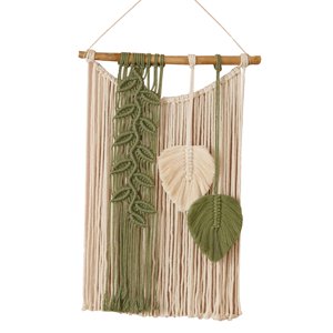 Bothyi - Borlas Duraderas Para Colgar En La Pared De Macramé Para Boda, Apartamento, Comedor, Verde