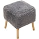 thumbnail image 1 of Pouf Kira Diseño 1 Gris Piel Sintética 42x42x43 cm, 1 of 3