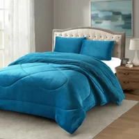 Casadeliacl - Cobertor Cubrecama Con Chiporro 2 Plazas Turquesa Liso