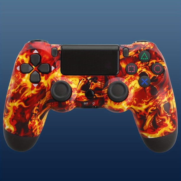 Wireless Controller For PS4 / Slim/Pro Console, Replacement Game Controller With Double Vibration, 6-Axis Gyro Sensor, Speaker, Built-in Audio Jack With Charging Cable