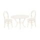 thumbnail image 1 of Juego De 3 Sillas Y Mesa De Café En Miniatura Para Casa De Muñecas, Escala 1/12, Para Accesorios Fotográficos De Casa De Muñecas, Color Blanco, 1 of 5
