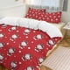 thumbnail image 2 of Merry Christmas Hello Kitty Snowflake 3 Pieces Duvet Cover Set Full Size Super Soft Fade Resistant Microfiber, 2 of 4
