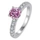 thumbnail image 2 of Anillos de Compromiso de Moissanita para Mujer 1 Uds Corte Redondo Color D Anillos de Diamante Rosa/azul/verde Moissanita de 4 Puntas Anillos de Aniversario Promesa Boda para Esposa Regalos con, 2 of 9