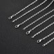 thumbnail image 5 of Uxcell 20 paquete de cadenas de collar de 17.7 pulgadas a granel 2.5mm cadenas de cable plateadas con cierres de langosta para hacer joyas, 5 of 7