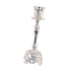 thumbnail image 1 of Candelabro Decorativo Artesanal Para Mesa, Cena, Fiesta, Plateado, 1 of 5