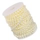 thumbnail image 3 of Hilos de perlas artificiales de 8 mm Hilos de hilo de la guirnalda de la boda 20m beige, 3 of 5