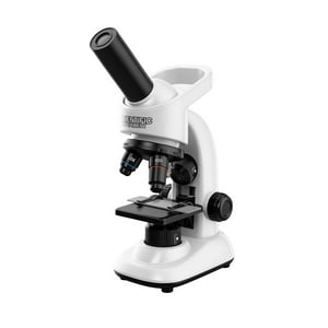 Novystor - Microscopio Educativo Profesional 16000X Blanco Con Muestras
