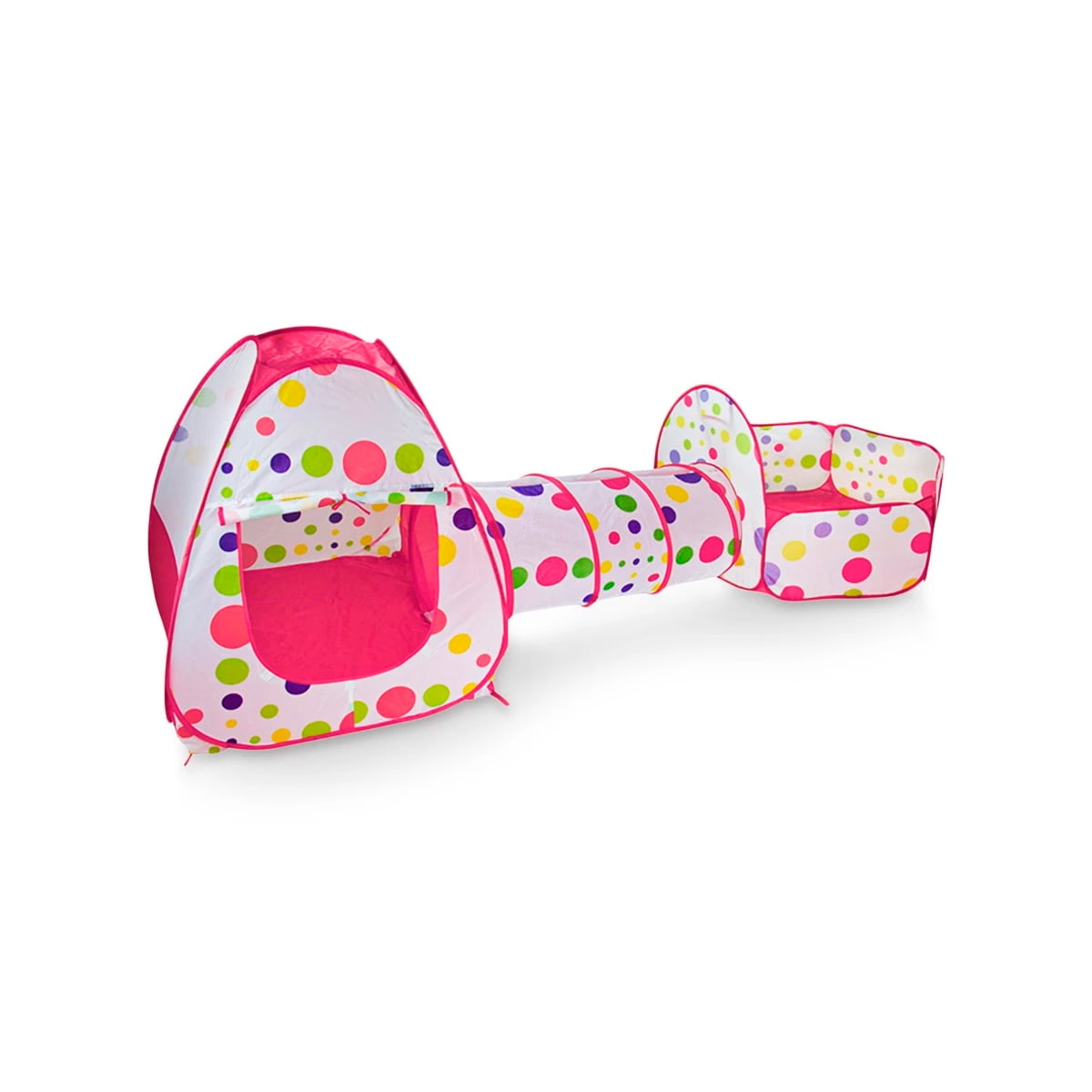 Carpa Piscina De Pelotas Con Tunel Castillo Niños Plegable F Lider