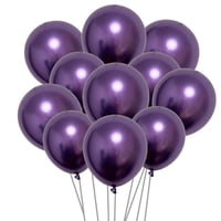 Globos Ztikug, 50 Unidades, Látex, 30 Cm, Color Morado Metalizado, Cumpleaños