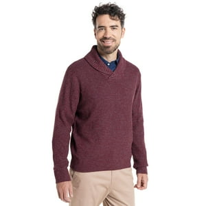 Truval - Sweater Cuello Cruzado Azul Marino Xl