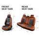 thumbnail image 5 of Fundas de asiento TINRAIYANG - Juego completo de cuero marrón y negro, 5 of 8