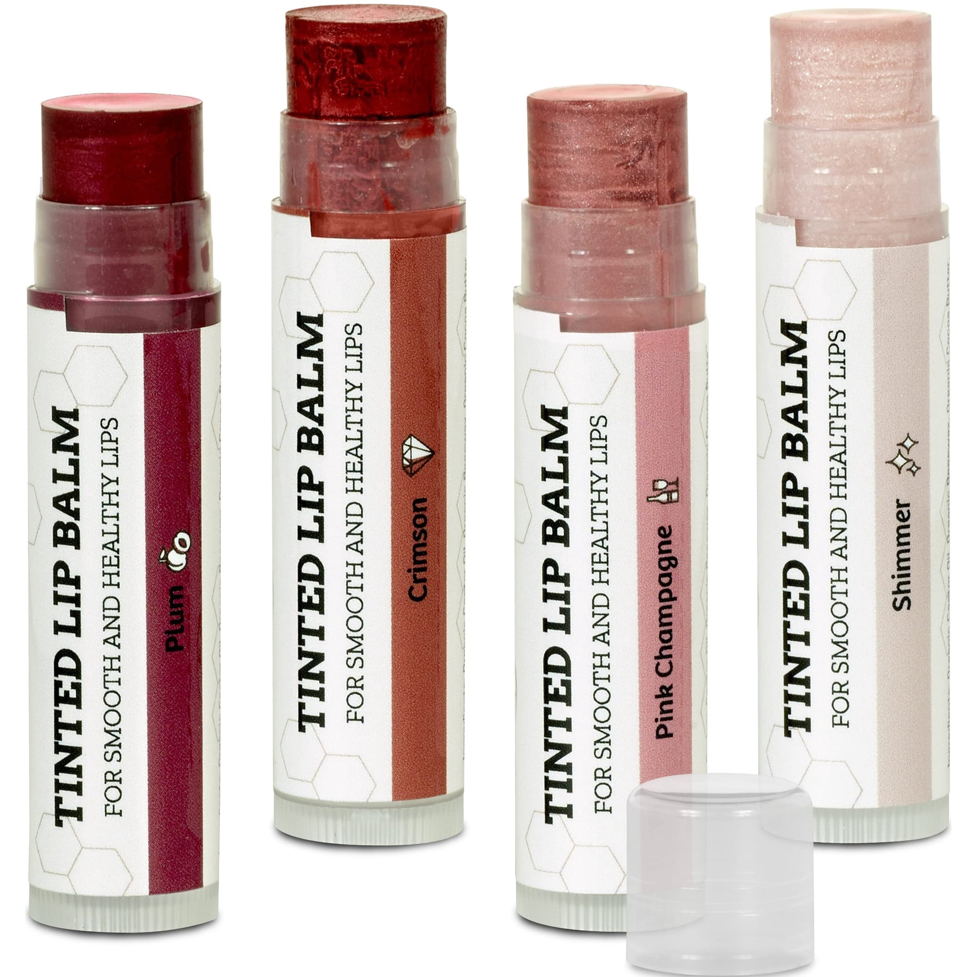 Bálsamo Labial Con Color Earth's Daughter, Pack De 4 Colores Surtidos