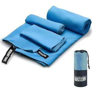 Veat00L - Set De 3 Toallas De Microfibra De Secado Rápido Para Deportes Y Gimnasio (76 * 152 Cm + 40 * 80 Cm + 38 * 38 Cm)