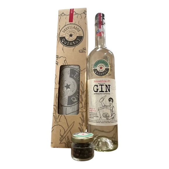 Destilados Quintal - Gin Franklin - 700ml - Caja De Regalo Botanicos Nativos