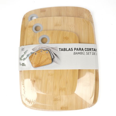 Homewell - Tabla Para Cortar Bambu *3