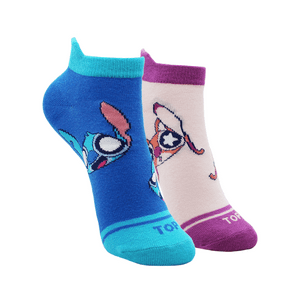 Top - Calcetines Tobilleros Mujer Algodón Pack 2 Stitch C4