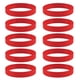 thumbnail image 1 of 10 Piezas / Paquete Pulseras de silicona en blanco Pulsera de caucho rojo de moda, 1 of 5