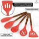 thumbnail image 2 of Set de utensilios de cocina Zulay de silicona antiadherente con madera de acacia, 2 of 8